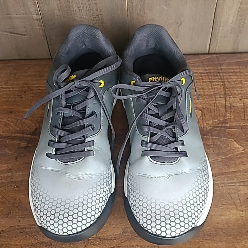 EUC Fitville Golf Shoes Men's sz 11.5W Haze Grey SpeedEx V1 Sneaker